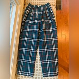 Authentic Burberry plaid pants/trousers for women